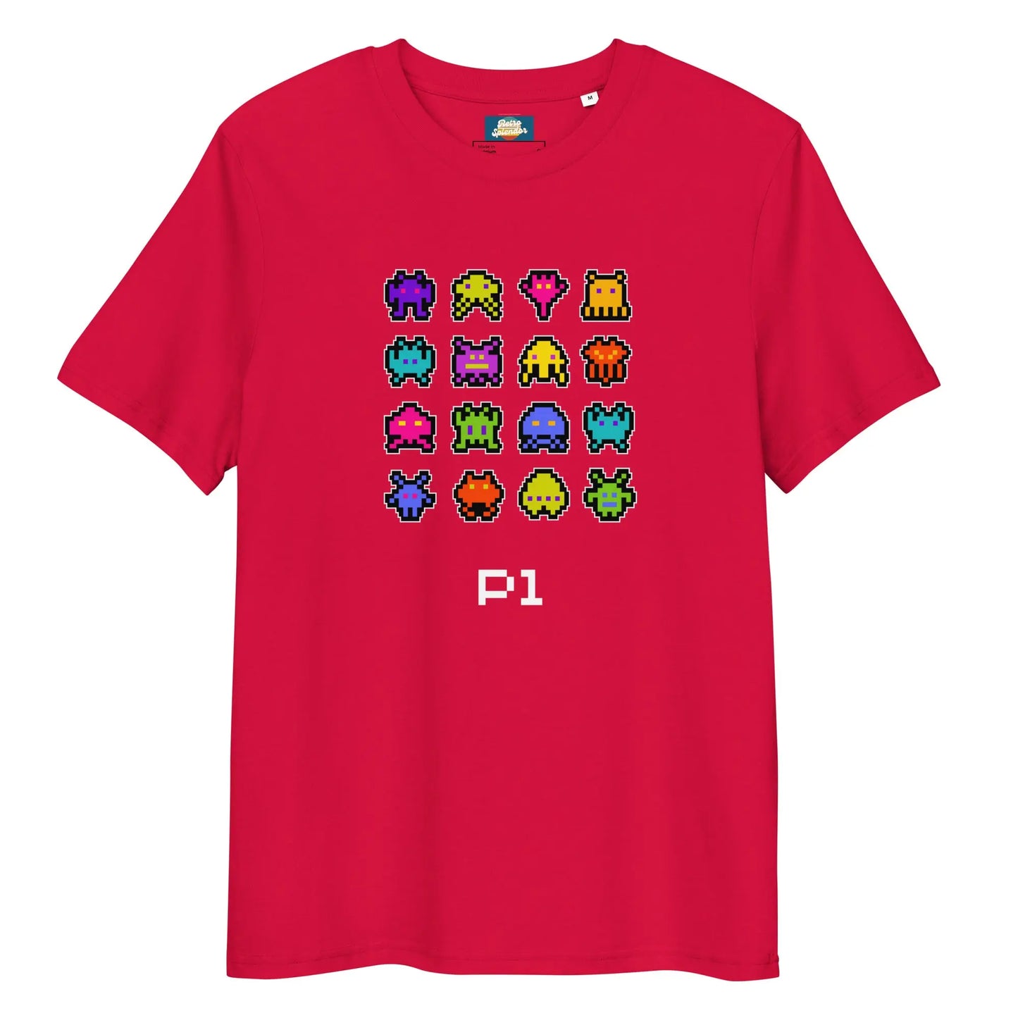 Bleep Blurp - Unisex organic ribbed neck t-shirt by Stanley/Stella Tags: 80s, arcade, gaming, graphic, men, original, Printful, retro, tee, unisex, vintage, women RetroSplendor Apparel