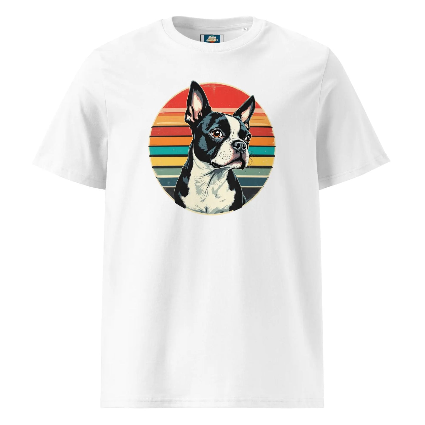 The Young Gentleman - Boston Terrier organic ribbed neck t-shirt by Stanley/Stella Tags: boston terrier, dog, original, portrait, Printful, retro, shirt, t-shirt, unisex, vintage RetroSplendor Apparel