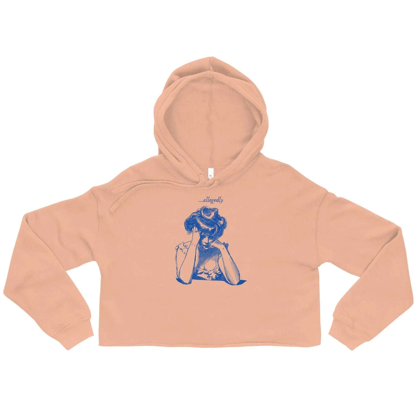 Retro Allegedly Crop Hoodie - Classic TV & Movie Inspired by Stanley/Stella Tags: allegedly, funny, humor, organic cotton, original, retro, vintage RetroSplendor Apparel