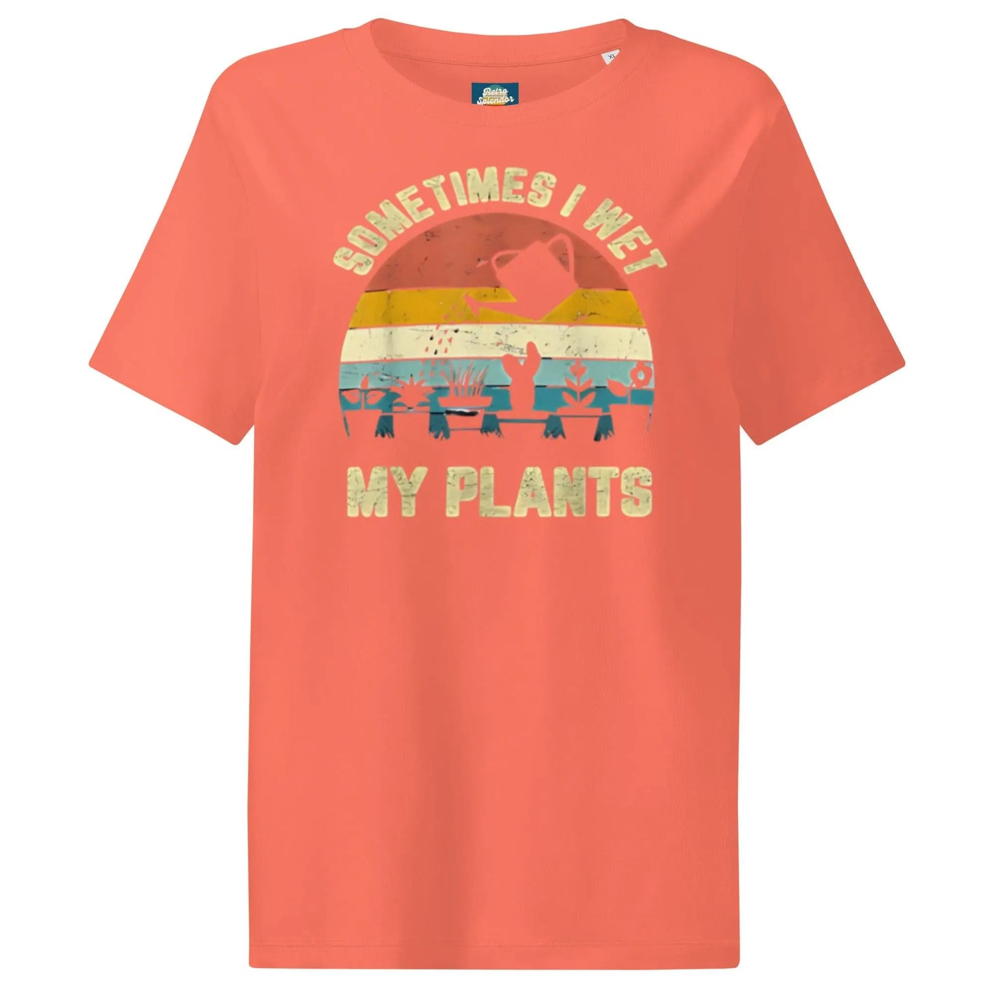 Sometimes I Wet My Plants - Women’s organic ribbed neck t-shirt by Stanley/Stella Tags: funny, graphic tee, organic cotton, original, plants, retro, retrosplendor, shirt, splendor, t-shirt, vintage, womens RetroSplendor Apparel