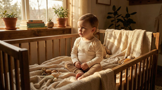 Retro Ribbed Organic Cotton T-Shirt - Baby Billy - Lifestyle image