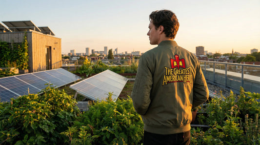 The Greatest American Hero Bomber Jacket - Eco-Friendly Style - Lifestyle image