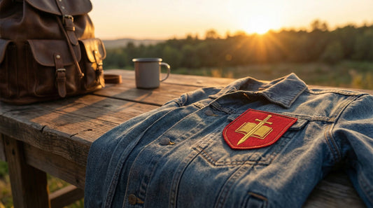 The Greatest American Hero Embroidered Patch — 3-inch Hero Insignia - Lifestyle image
