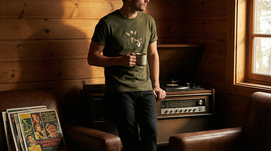 Gremlins organic ribbed neck t-shirt - Lifestyle image
