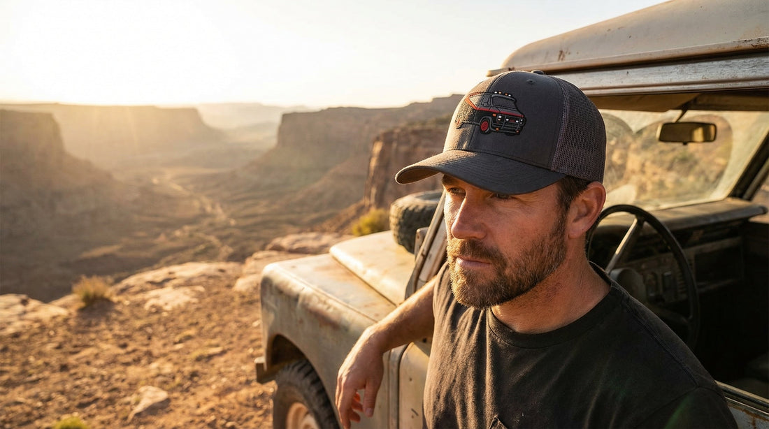 A-Team Van Embroidered Trucker Cap — Classic 80s Action Hero Hat - Lifestyle image