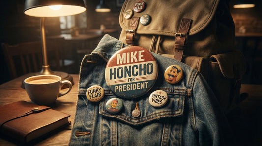 Mike Honcho For President - Set of pin buttons - Lifestyle image