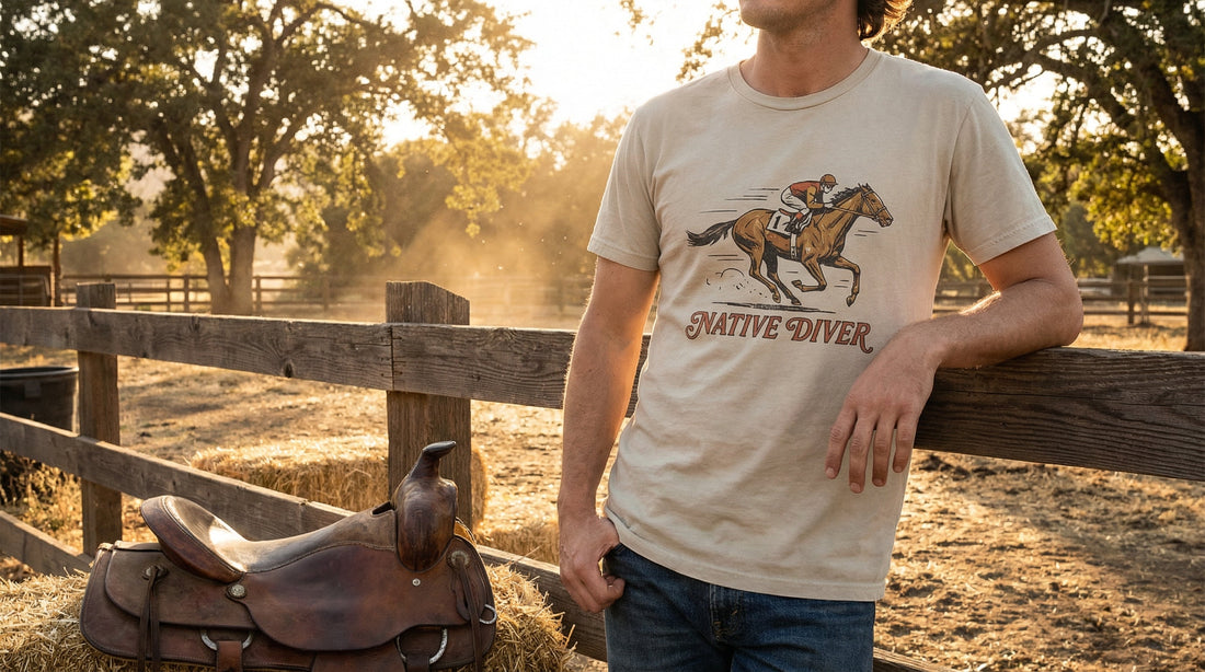 Native Diver - organic cotton t-shirt - Lifestyle image