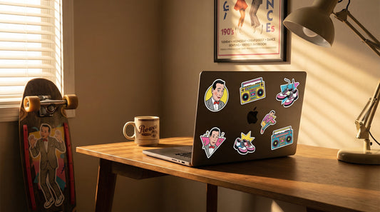 Pee-wee Herman Bubble-free stickers - Lifestyle image