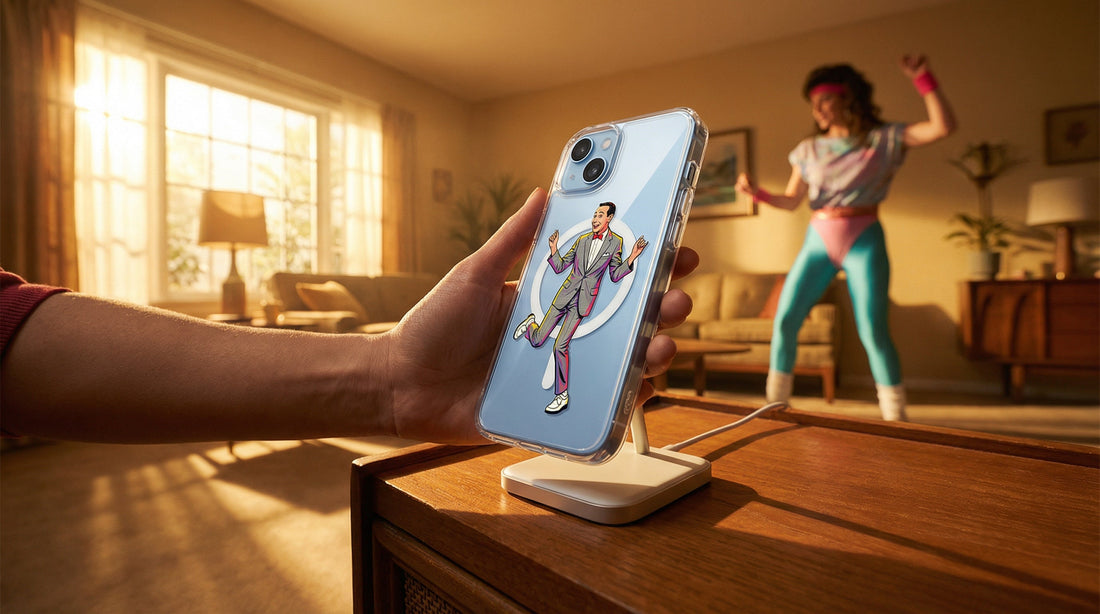 Pee-Wee Herman - MagSafe clear case for iPhone - Lifestyle image