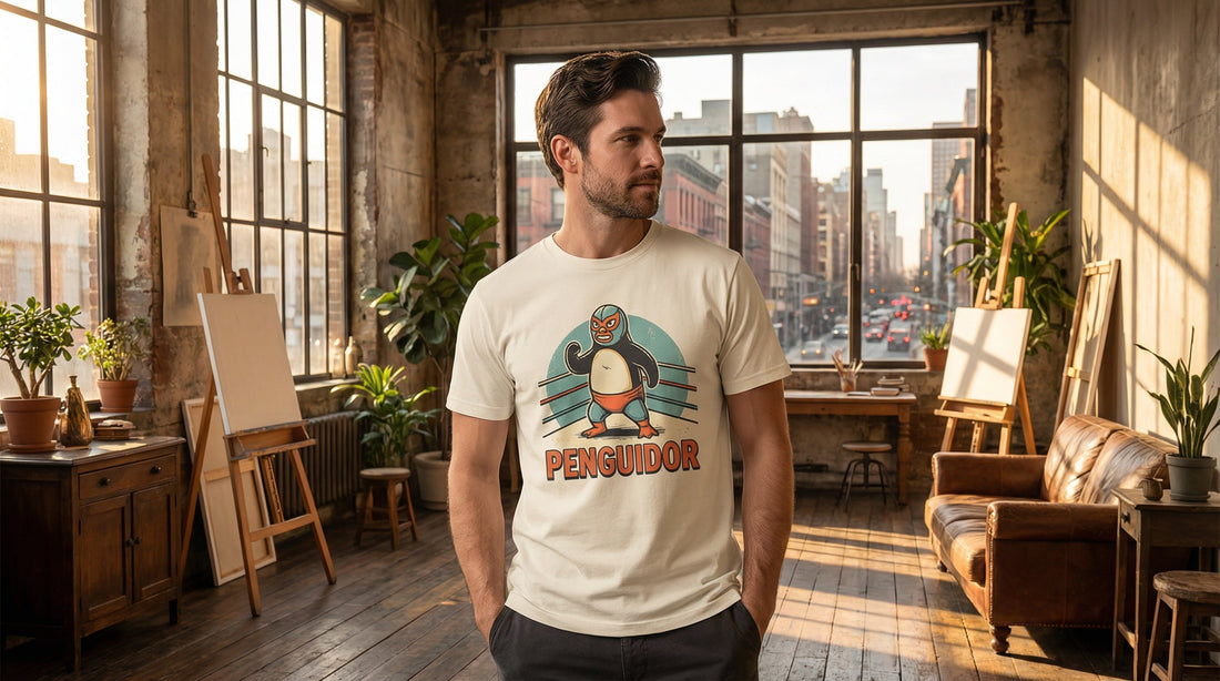 Penguidor -  organic cotton t-shirt - Lifestyle image