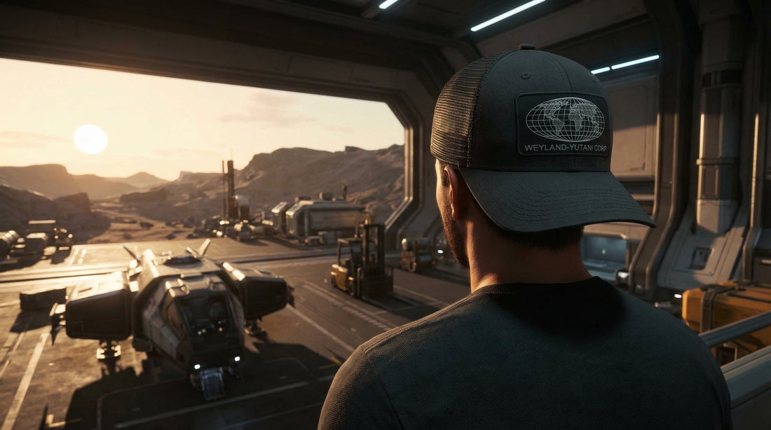 Weyland-Yutani Corp Embroidered Trucker Cap — Premium Corporate Headwear - Lifestyle image
