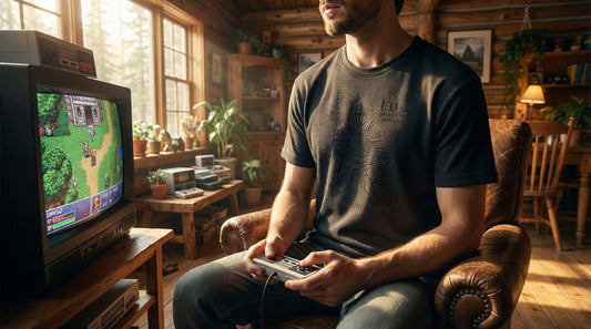 EQ Shadow Knight - organic ribbed neck t-shirt - Lifestyle image