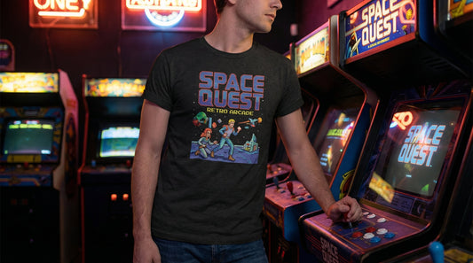 Sierra Space Quest Retro Arcade T-Shirt - 80s Video Game Tee - Lifestyle image