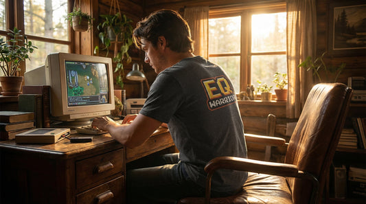 EQ Warrior - organic ribbed neck t-shirt - Lifestyle image