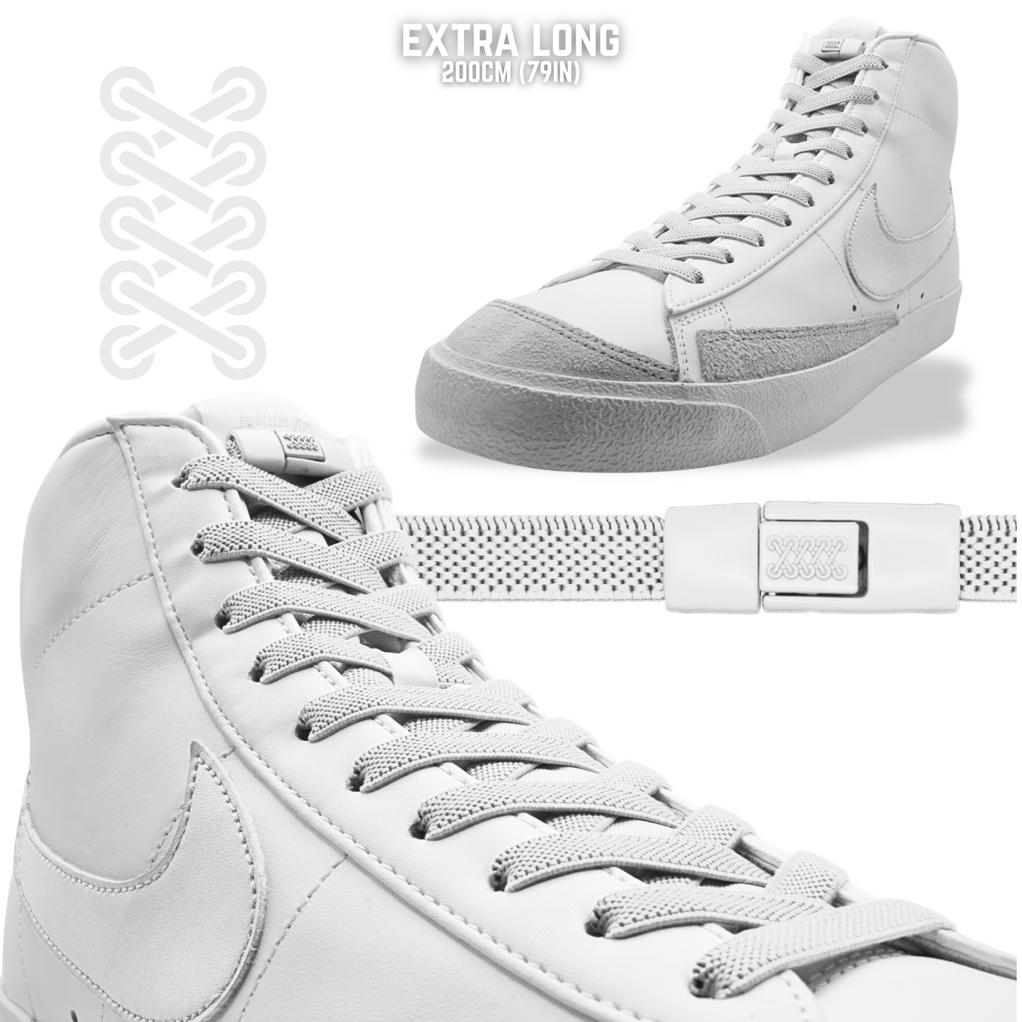 Flat Elastic Shoelaces