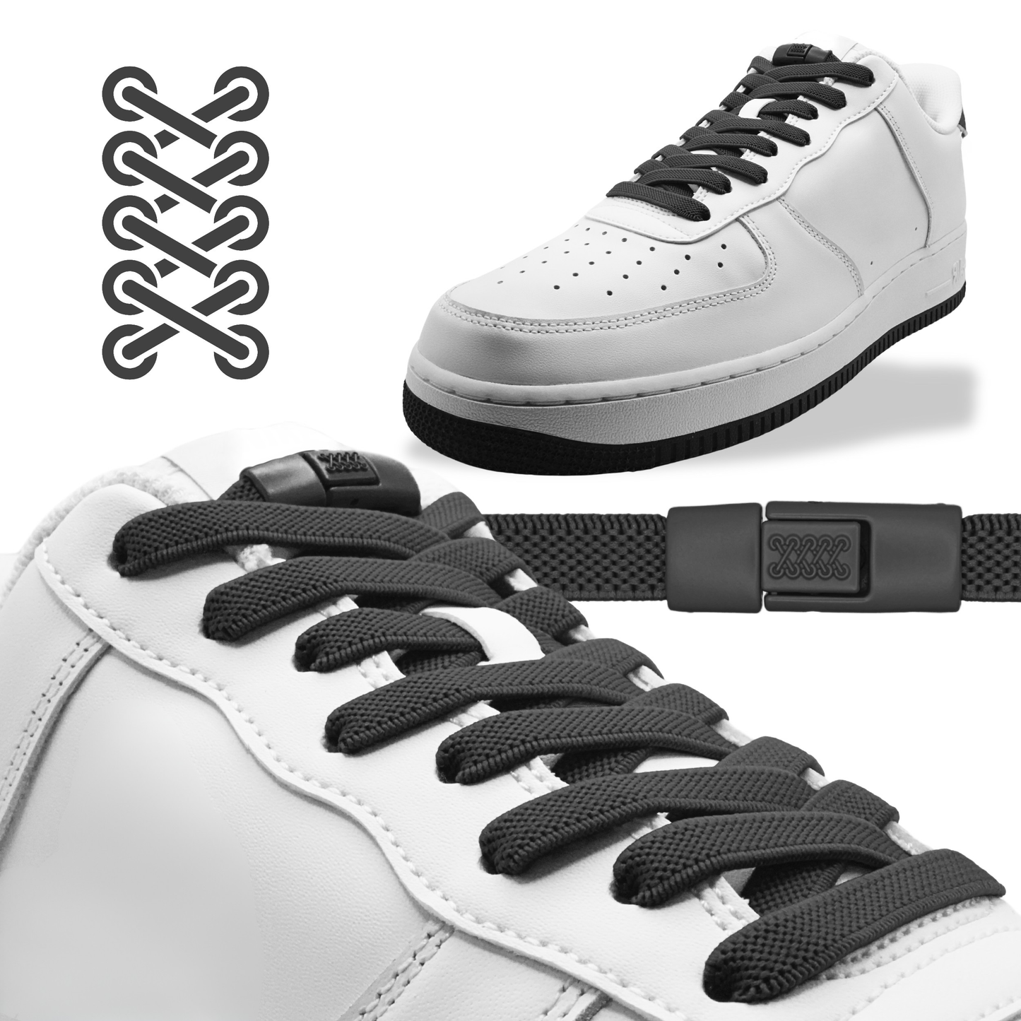 Flat Elastic Shoelaces