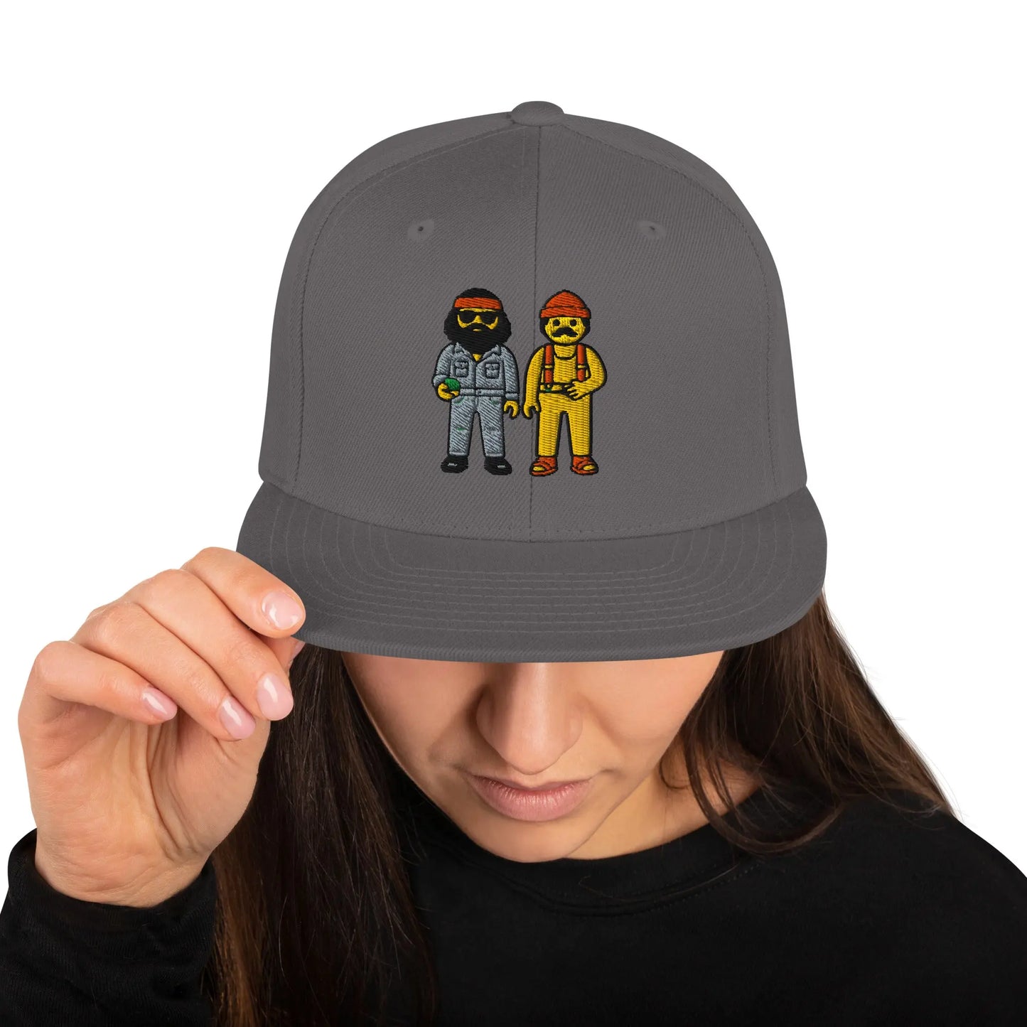 Cheech and Chong - Snapback Hat by Yupoong Tags: 70s, 80s, cheech and chong, graphic, hat, original, Printful, retro, snapback, unisex, vintage RetroSplendor Apparel