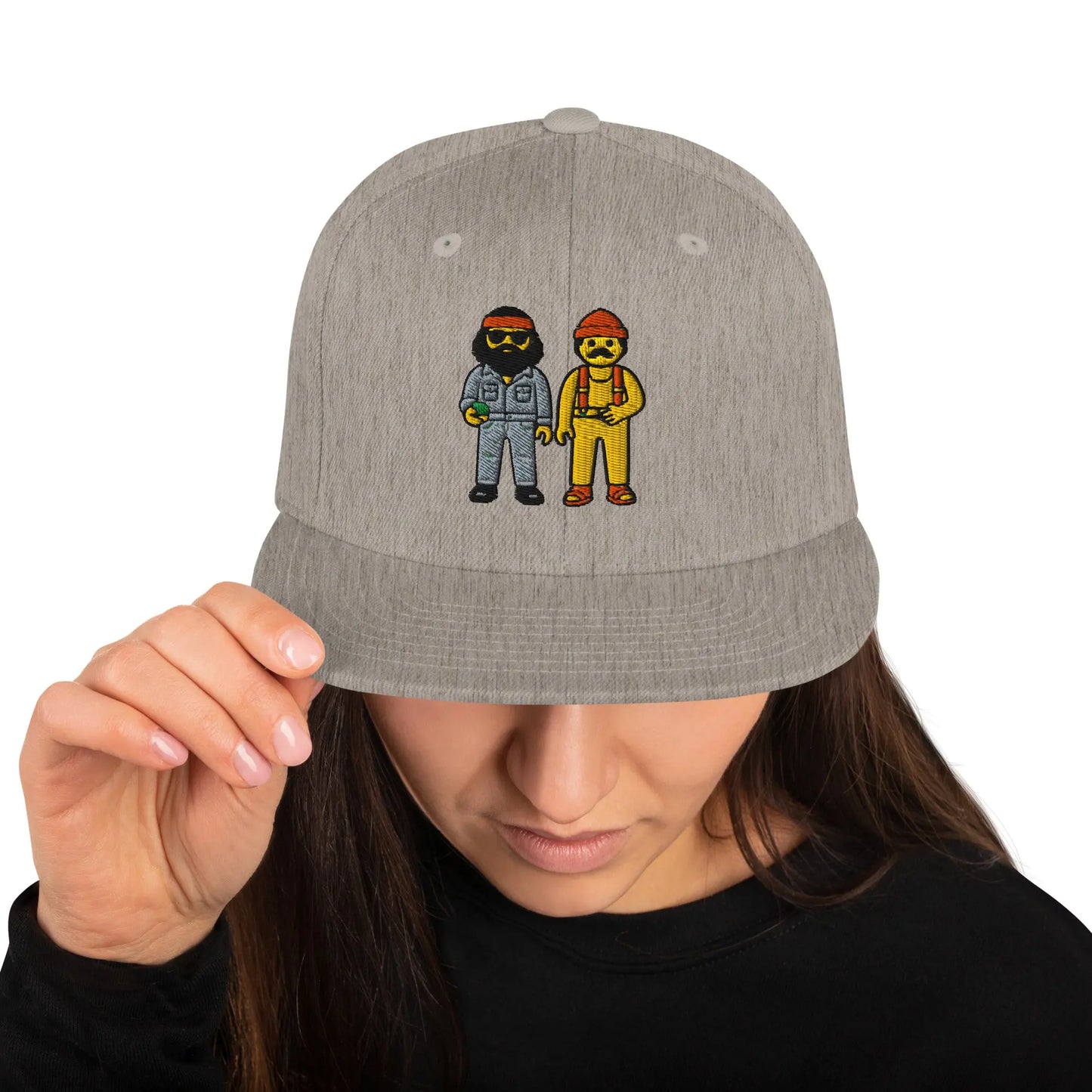 Cheech and Chong - Snapback Hat by Yupoong Tags: 70s, 80s, cheech and chong, graphic, hat, original, Printful, retro, snapback, unisex, vintage RetroSplendor Apparel