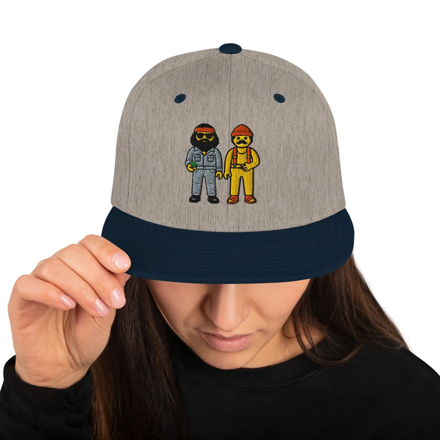 Cheech and Chong - Snapback Hat by Yupoong Tags: 70s, 80s, cheech and chong, graphic, hat, original, Printful, retro, snapback, unisex, vintage RetroSplendor Apparel