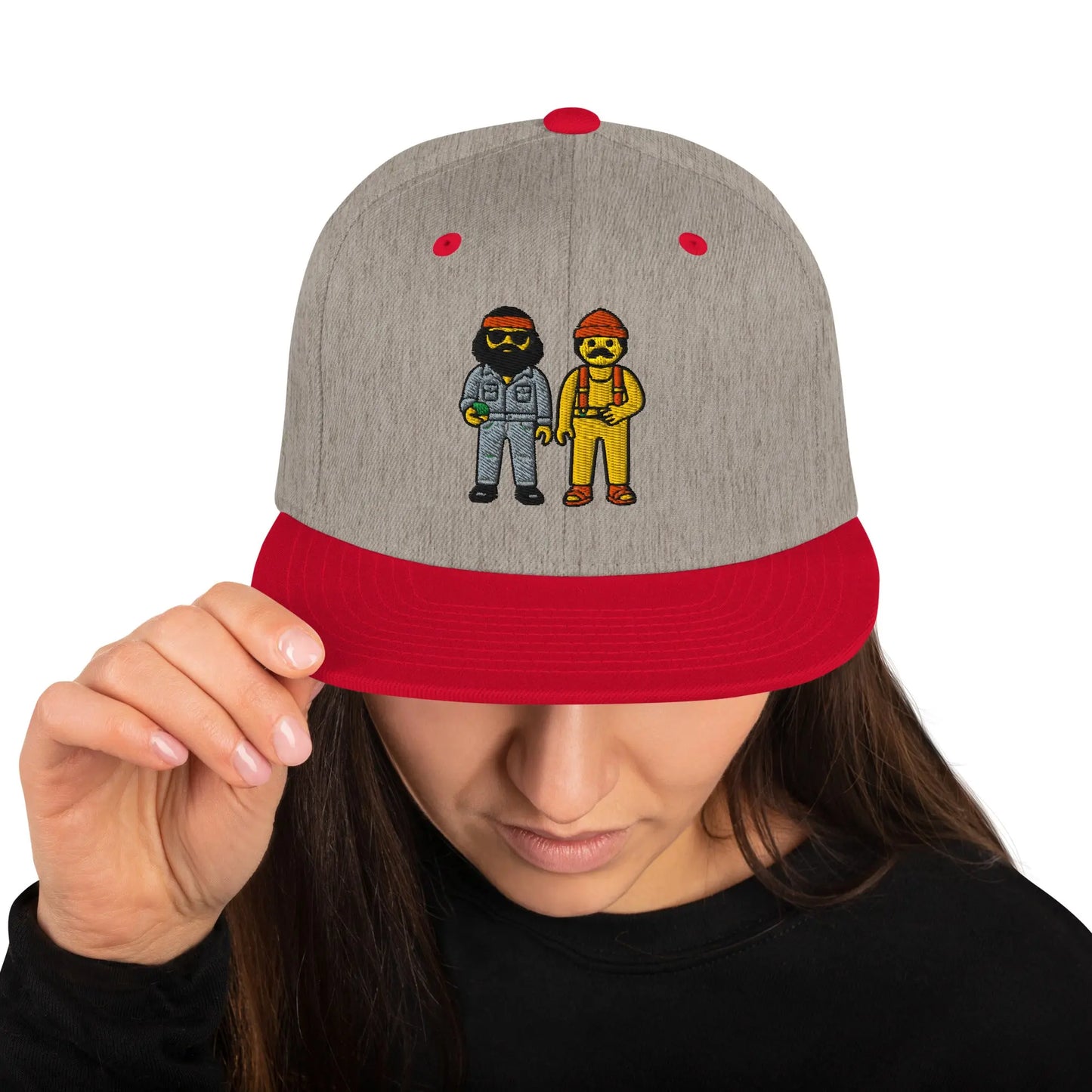 Cheech and Chong - Snapback Hat by Yupoong Tags: 70s, 80s, cheech and chong, graphic, hat, original, Printful, retro, snapback, unisex, vintage RetroSplendor Apparel