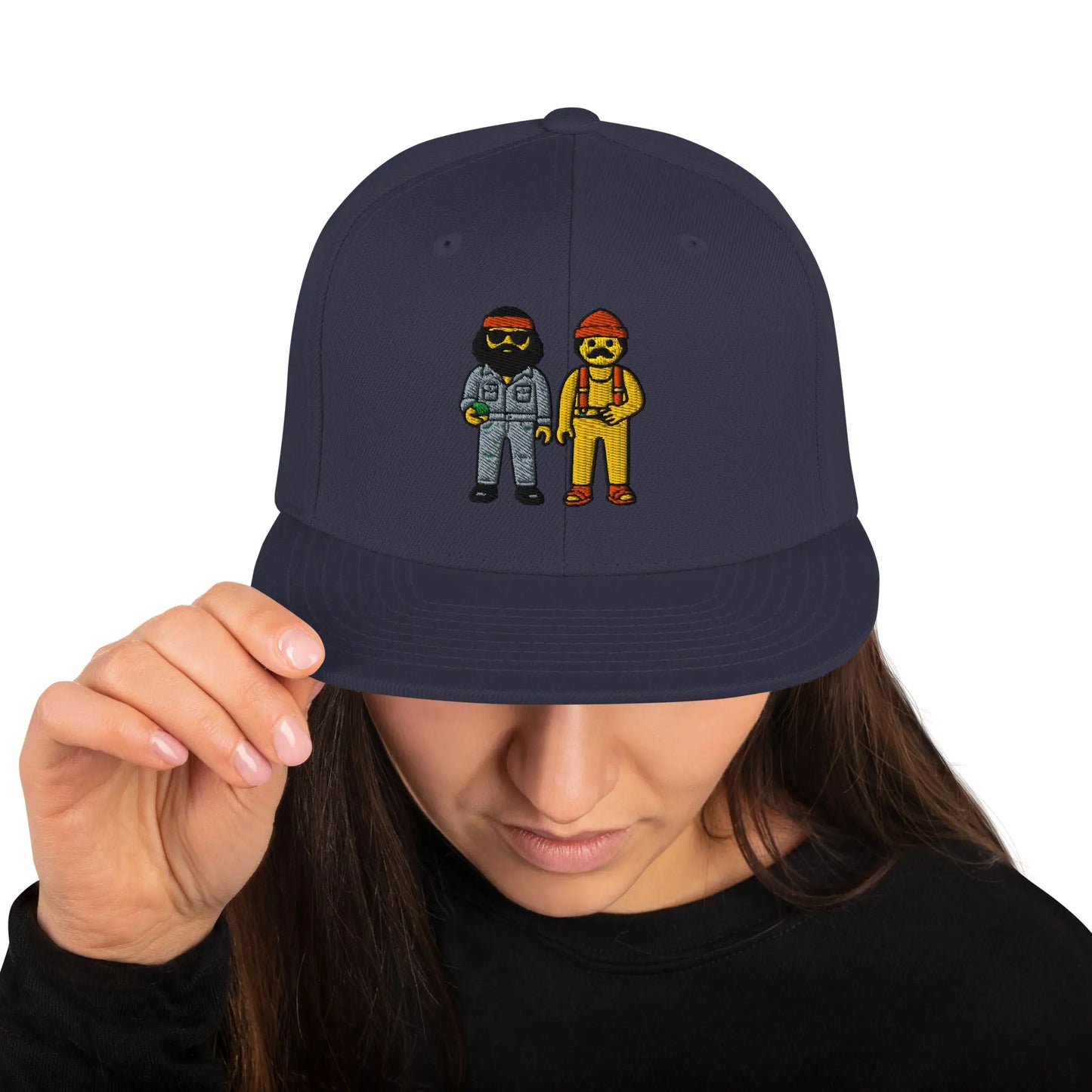 Cheech and Chong - Snapback Hat by Yupoong Tags: 70s, 80s, cheech and chong, graphic, hat, original, Printful, retro, snapback, unisex, vintage RetroSplendor Apparel