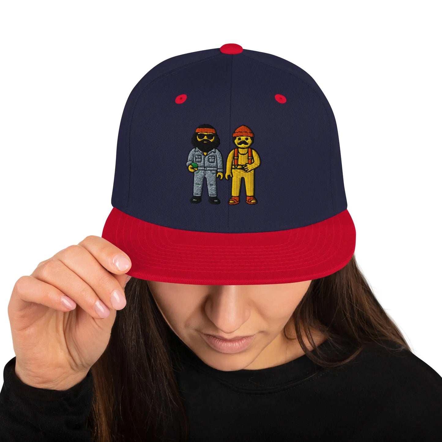 Cheech and Chong - Snapback Hat by Yupoong Tags: 70s, 80s, cheech and chong, graphic, hat, original, Printful, retro, snapback, unisex, vintage RetroSplendor Apparel