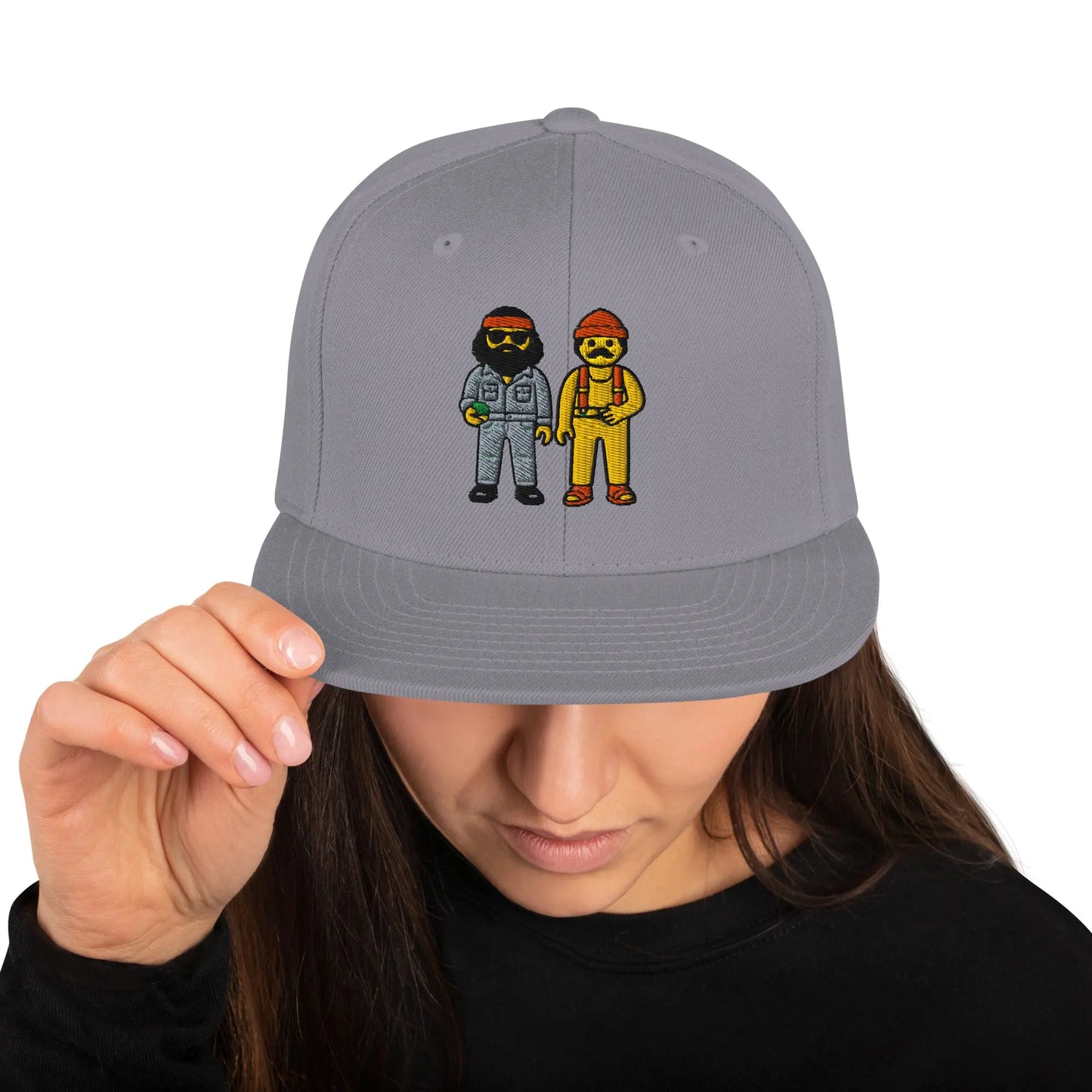 Cheech and Chong - Snapback Hat by Yupoong Tags: 70s, 80s, cheech and chong, graphic, hat, original, Printful, retro, snapback, unisex, vintage RetroSplendor Apparel