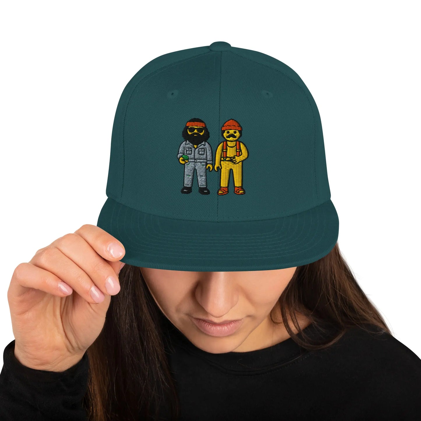 Cheech and Chong - Snapback Hat by Yupoong Tags: 70s, 80s, cheech and chong, graphic, hat, original, Printful, retro, snapback, unisex, vintage RetroSplendor Apparel