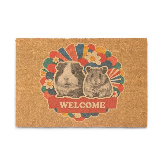 Hamster + Gerbal - Best Friends - Coir doormat