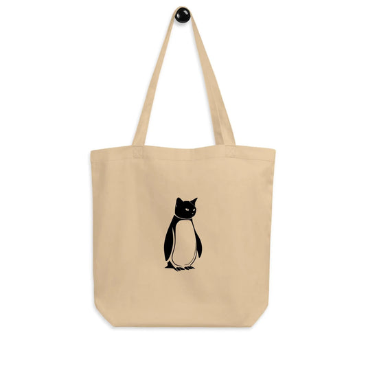 Carry Cuties: Penguin Cat Eco Tote Delight