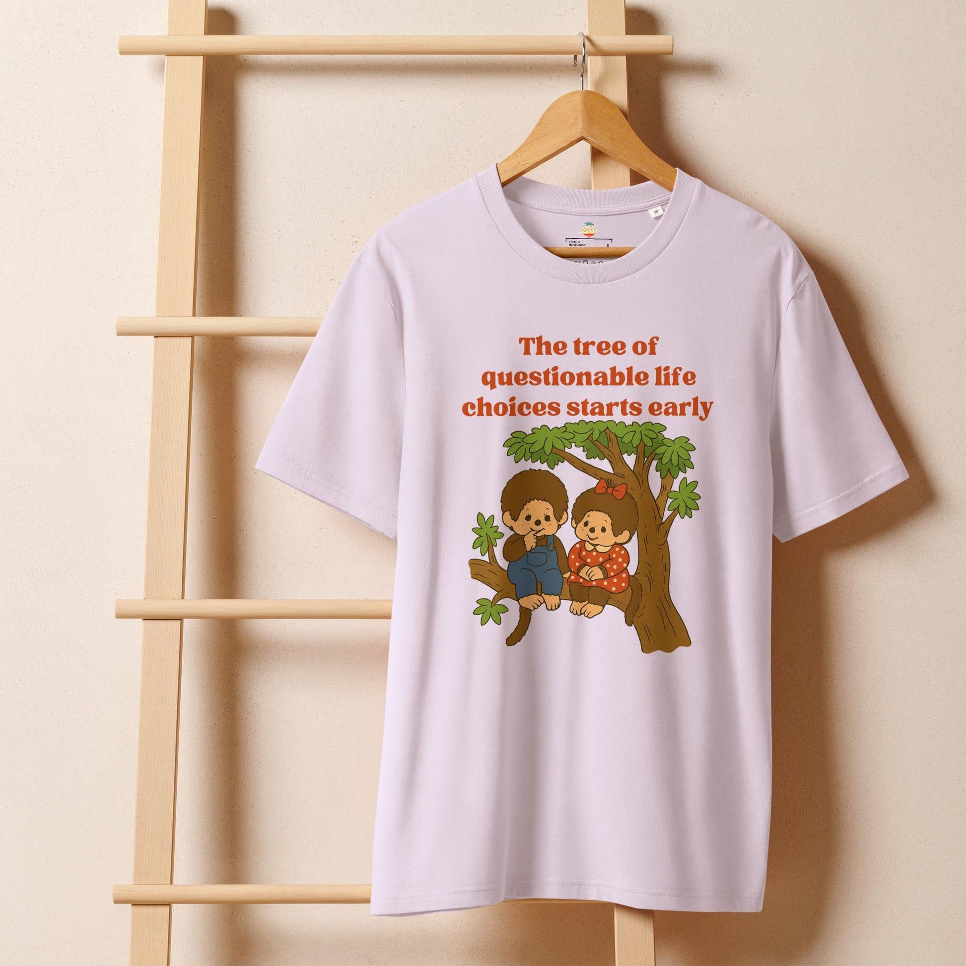 The Tree of Questionable Life Choices - Monchhichis Unisex organic ribbed neck t-shirt