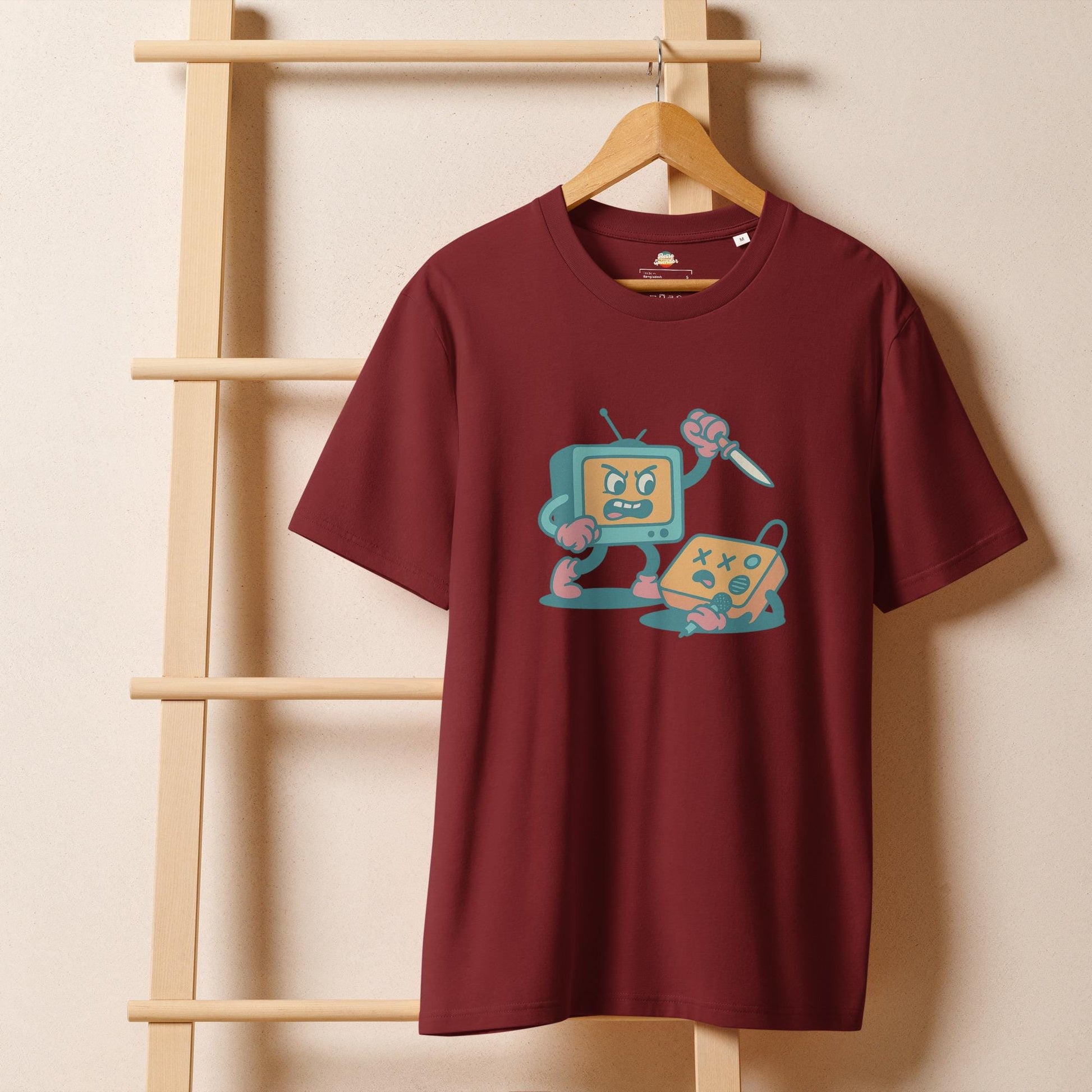 Video Killed the Radio Star - Unisex organic ribbed neck t-shirt