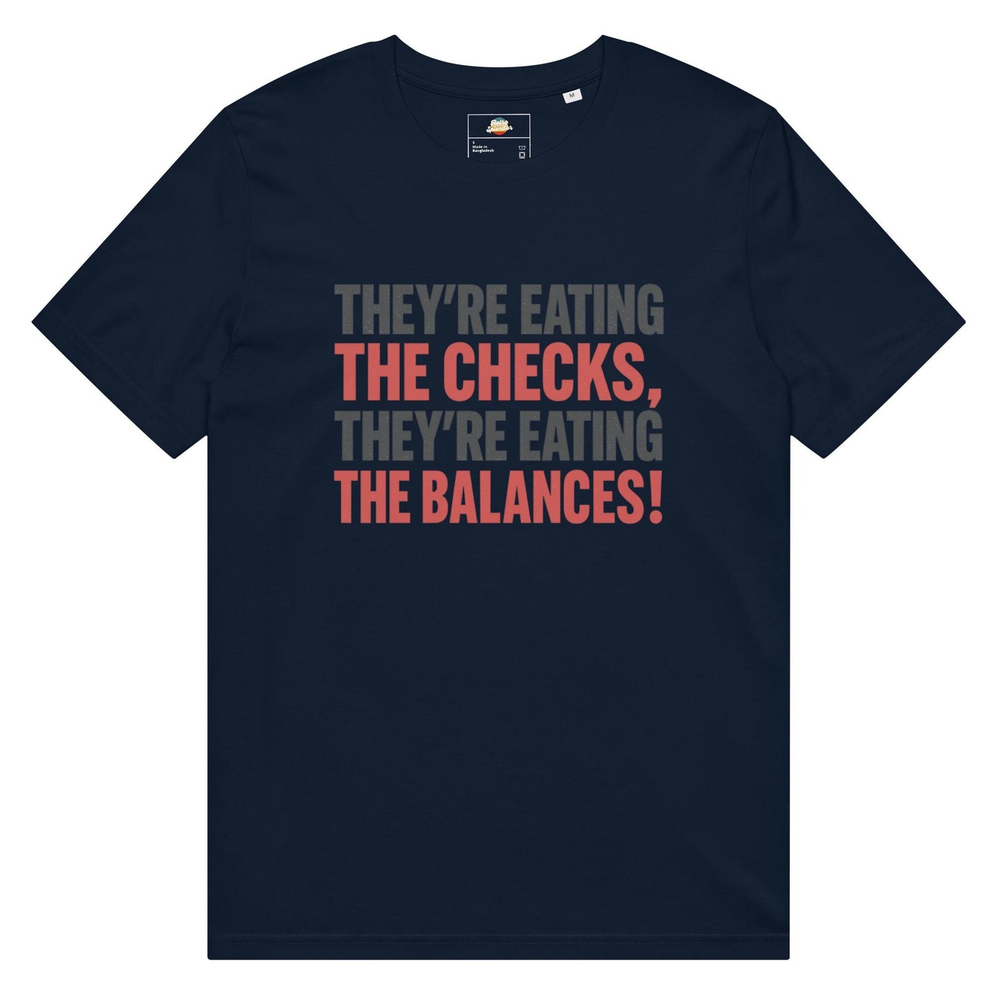 Checks and Balances - Unisex organic mid-light t-shirt