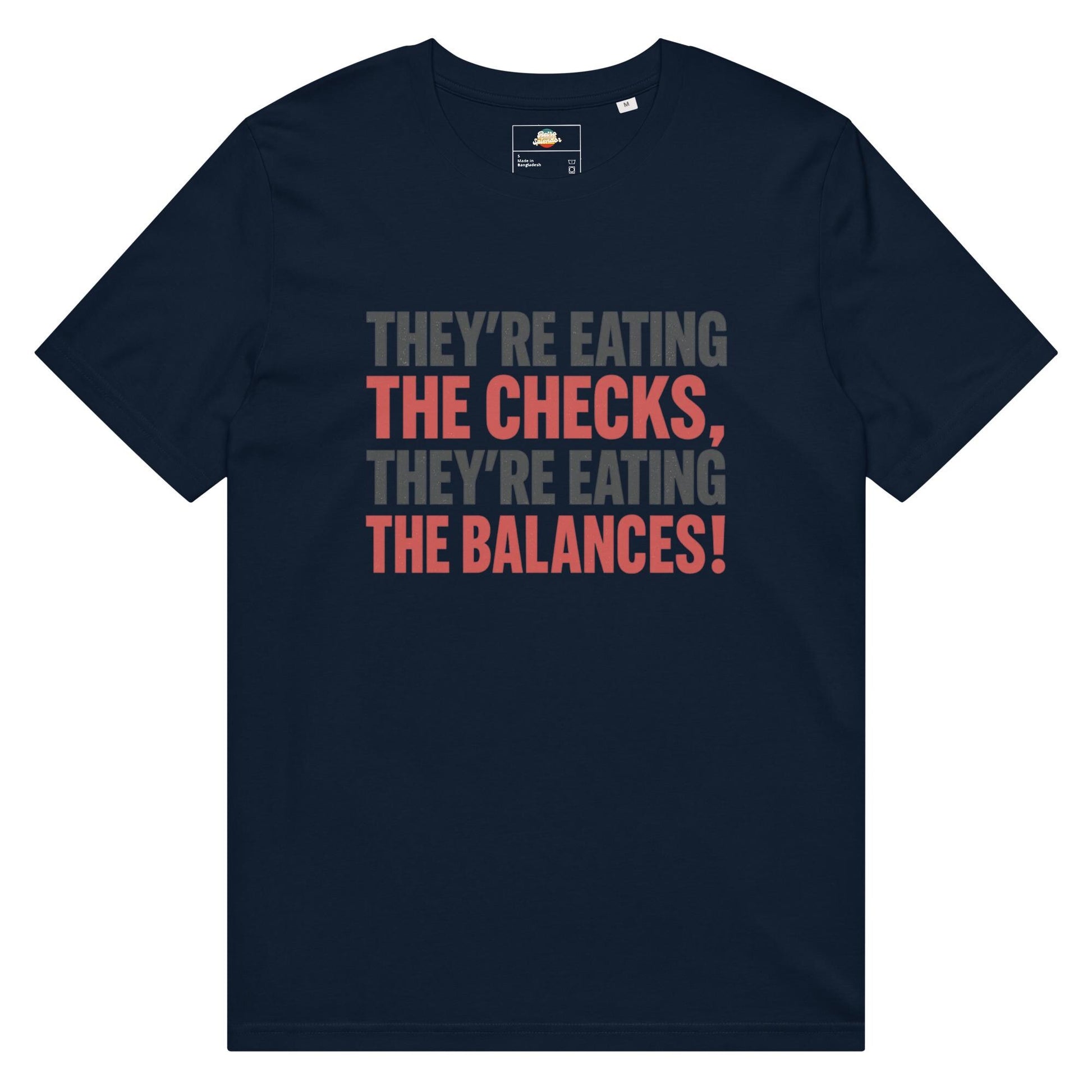 Checks and Balances - Unisex organic mid-light t-shirt