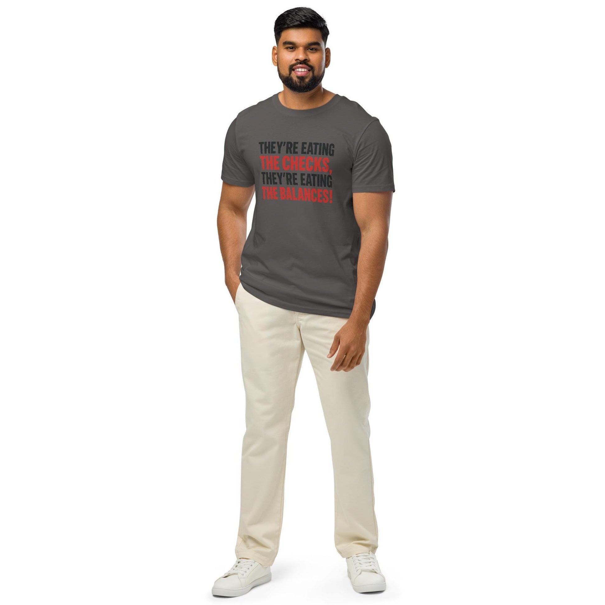 Checks and Balances - Unisex organic mid-light t-shirt
