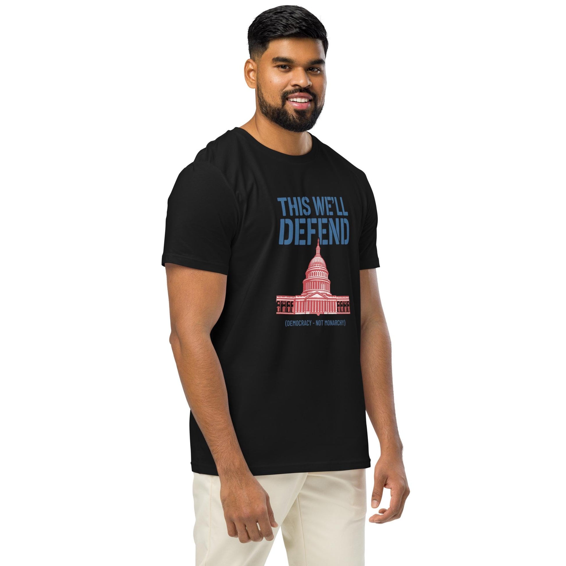 Defend Democracy - Anti-Monarchy Unisex organic mid-light t-shirt
