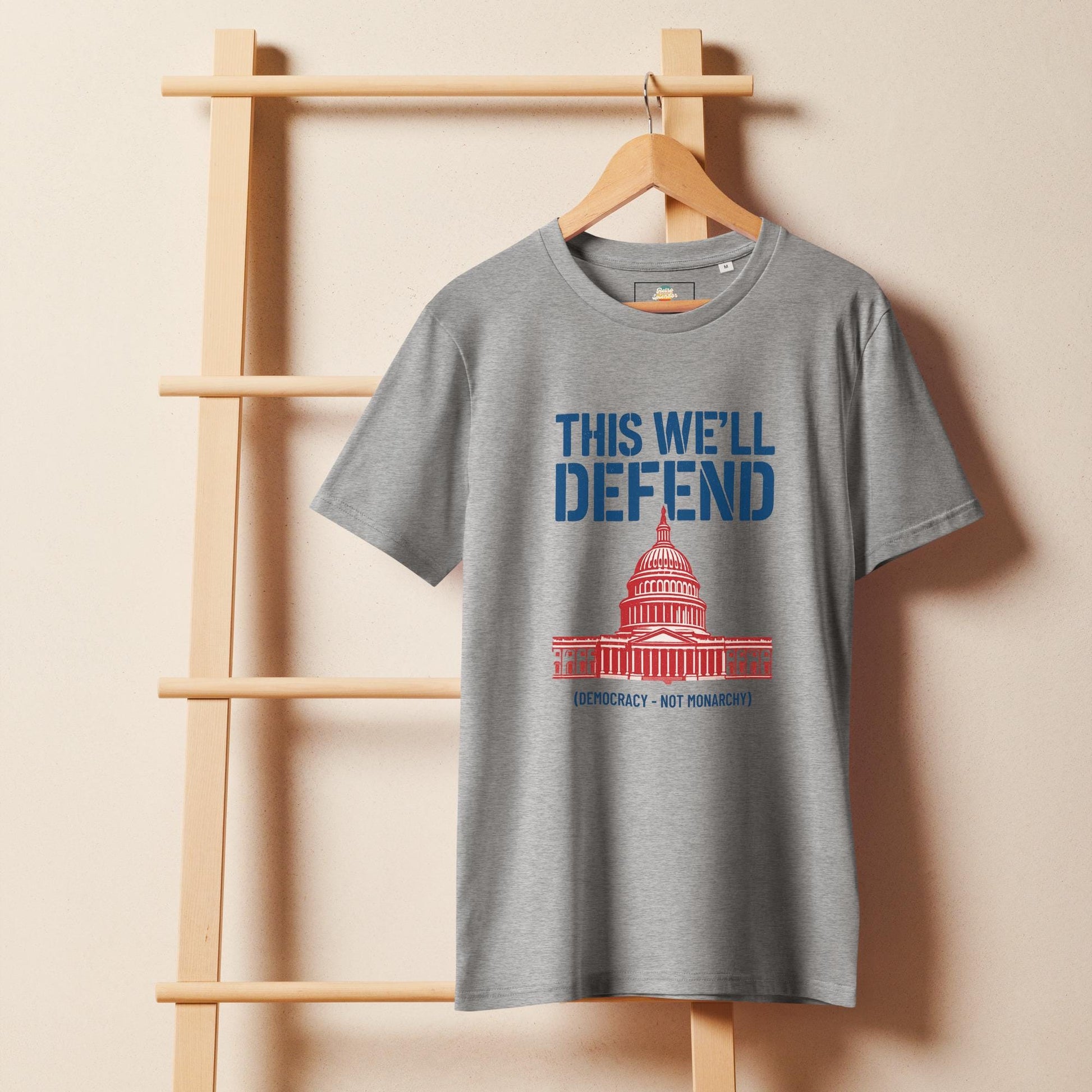 Defend Democracy - Anti-Monarchy Unisex organic mid-light t-shirt