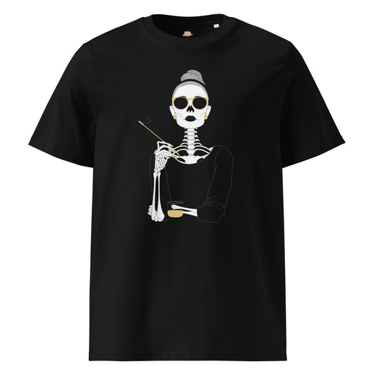 Audrey Hepburn: The Breakfast Club Unisex organic ribbed neck t-shirt
