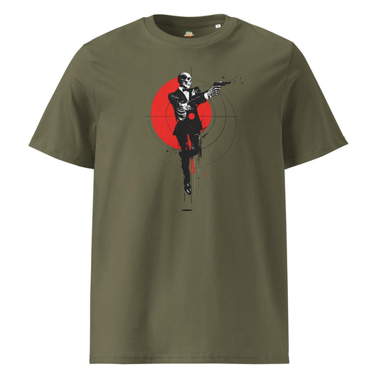 James Bond Skeleton - Unisex organic ribbed neck t-shirt