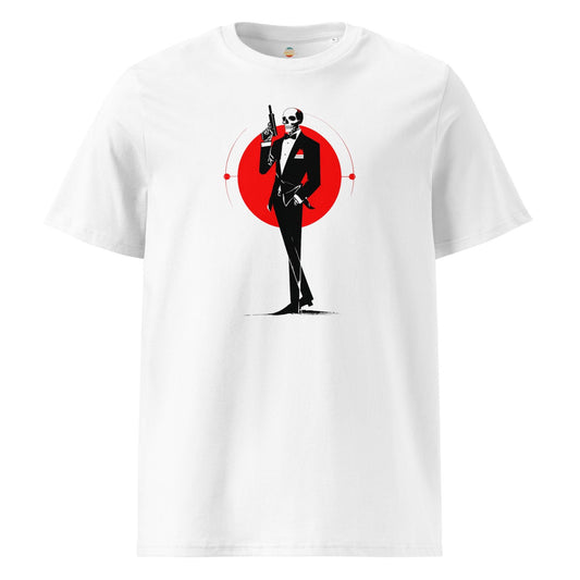 James Bond Skeleton v2 - Unisex organic ribbed neck t-shirt