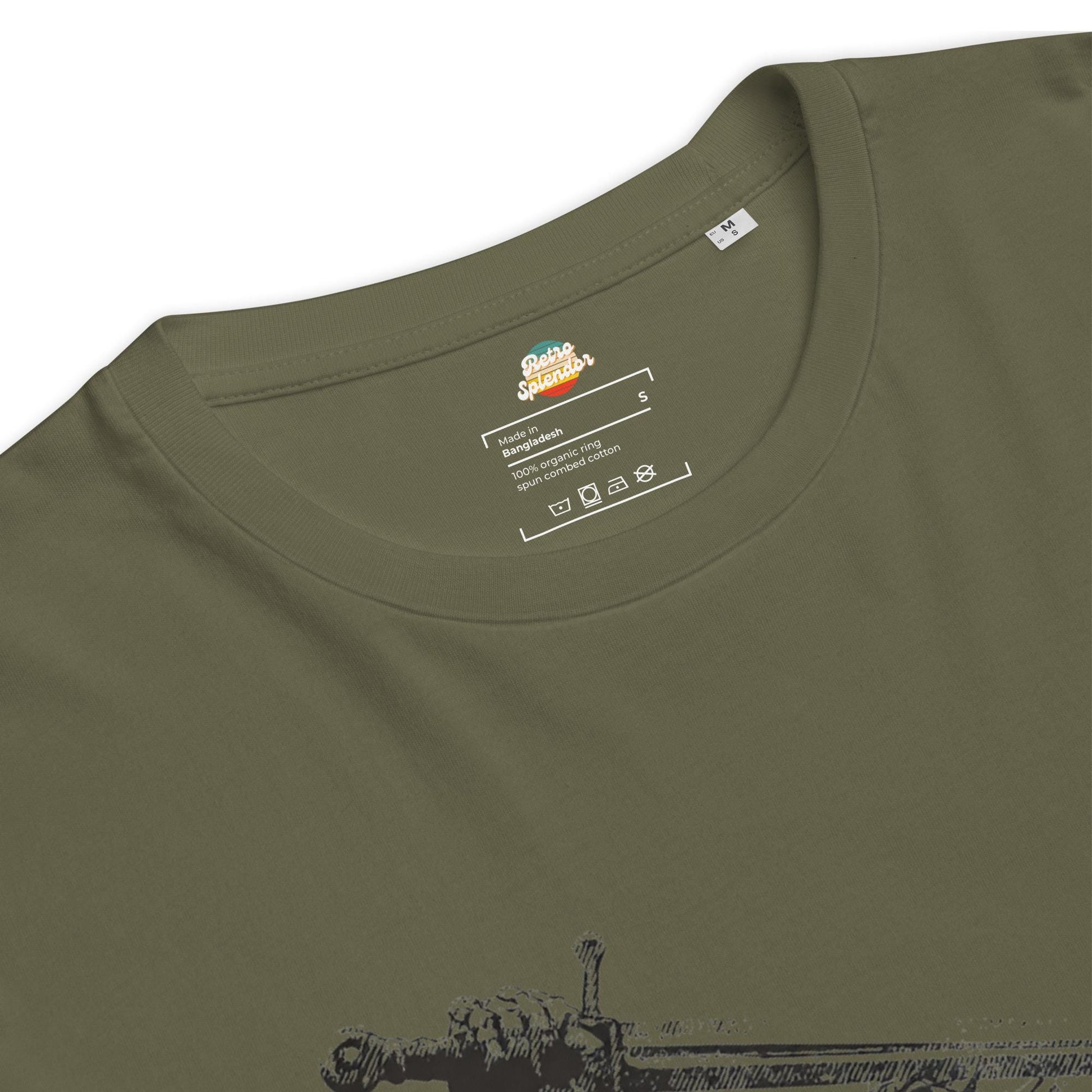 Braveheart Skeleton: William Wallace - Unisex organic ribbed neck t-shirt