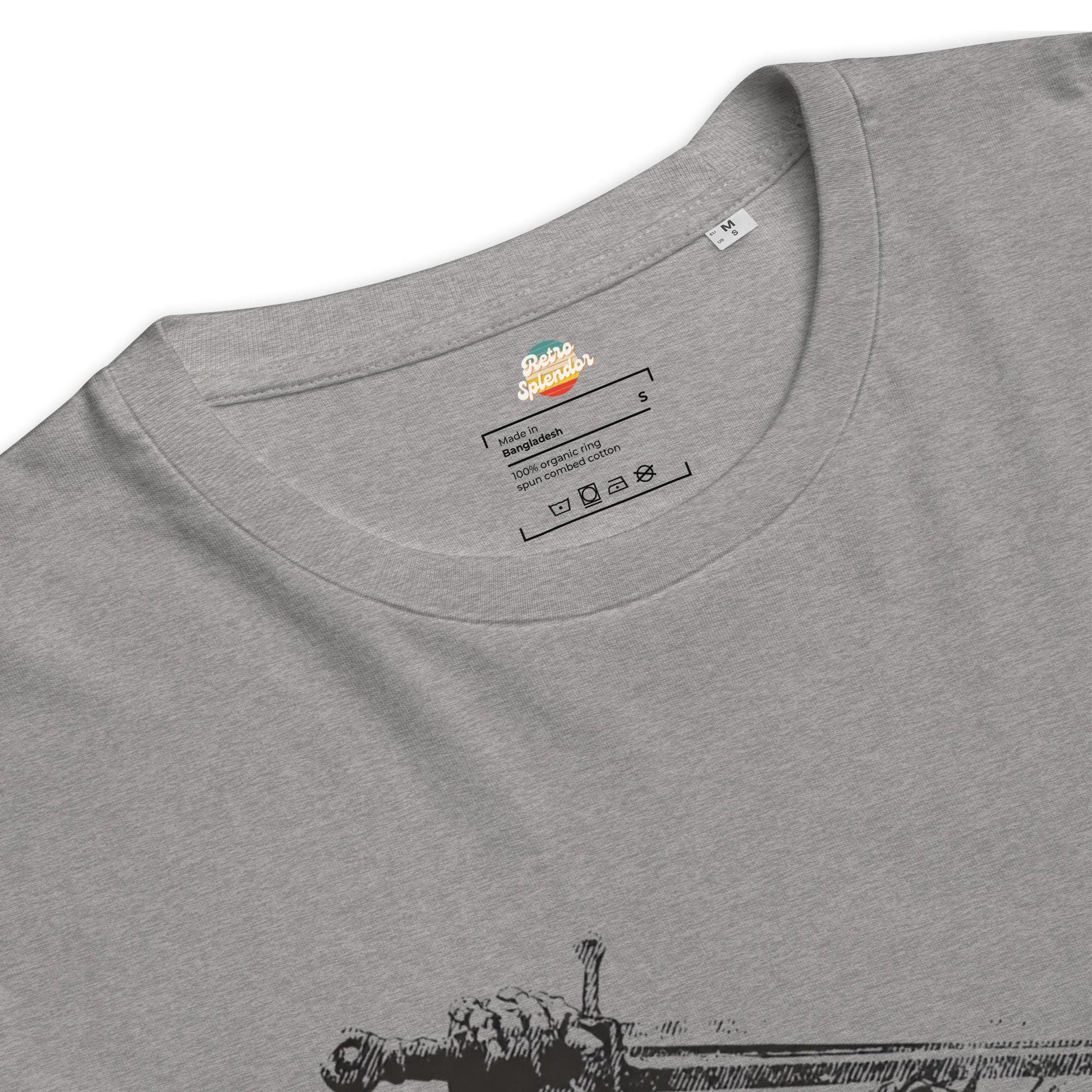 Braveheart Skeleton: William Wallace - Unisex organic ribbed neck t-shirt