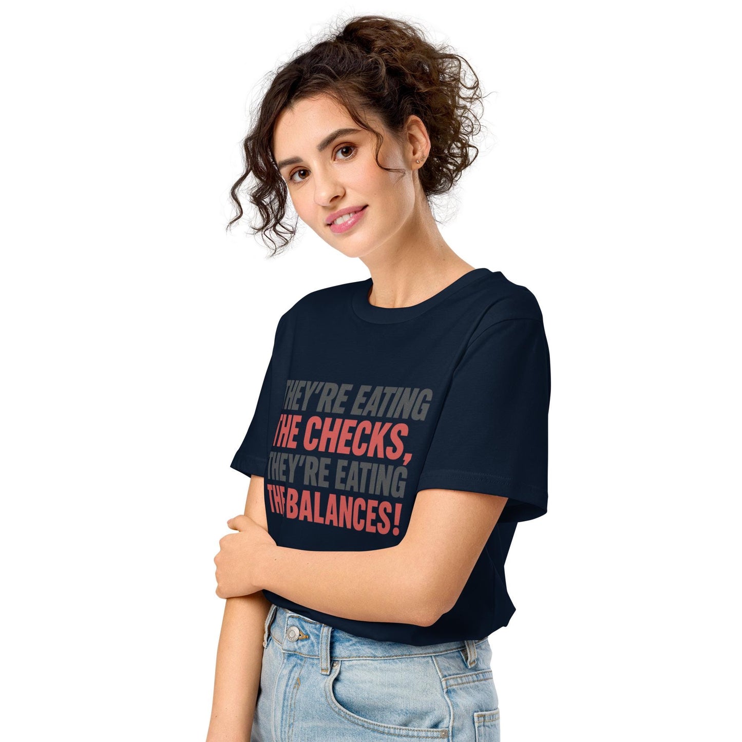 Checks and Balances - Unisex organic mid-light t-shirt