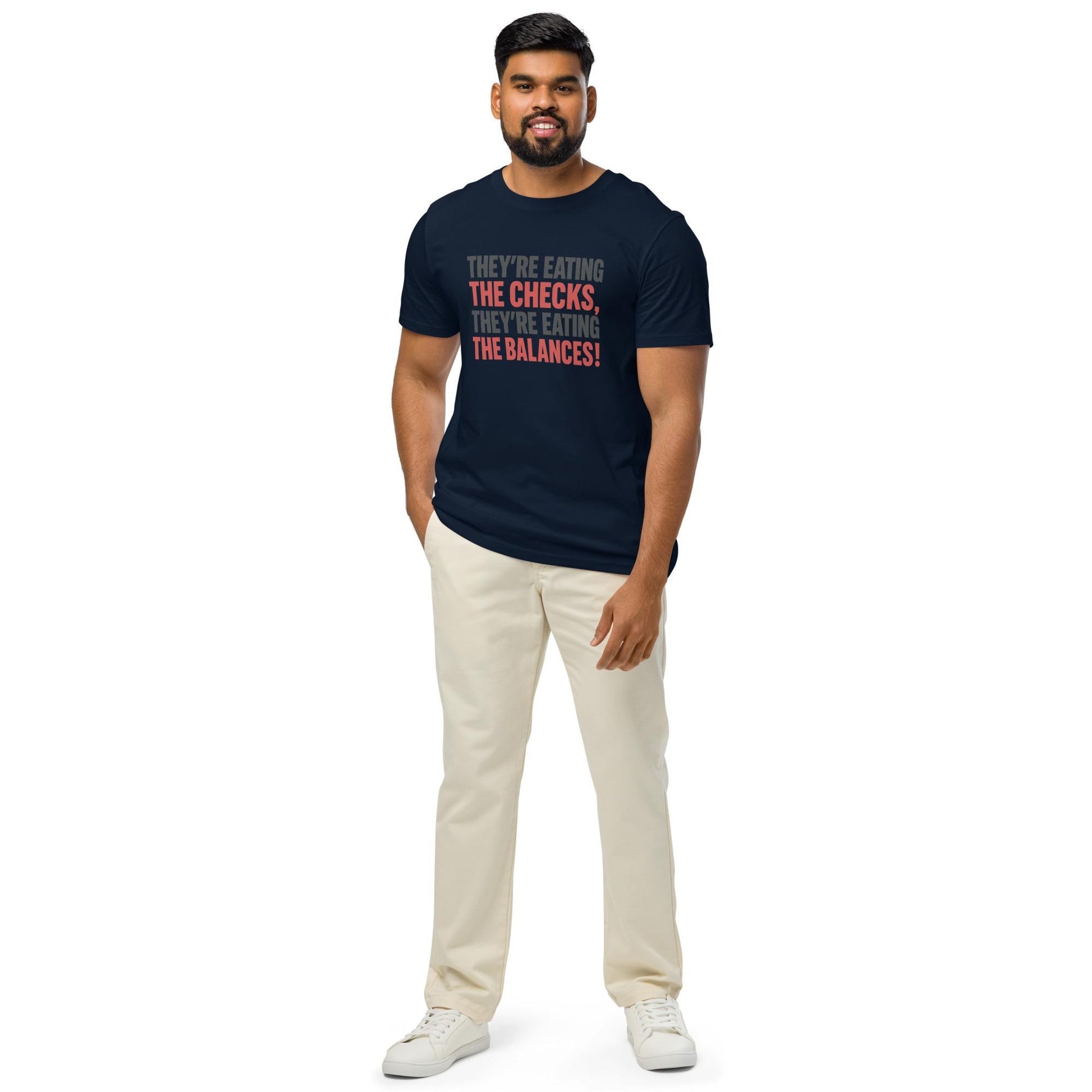 Checks and Balances - Unisex organic mid-light t-shirt