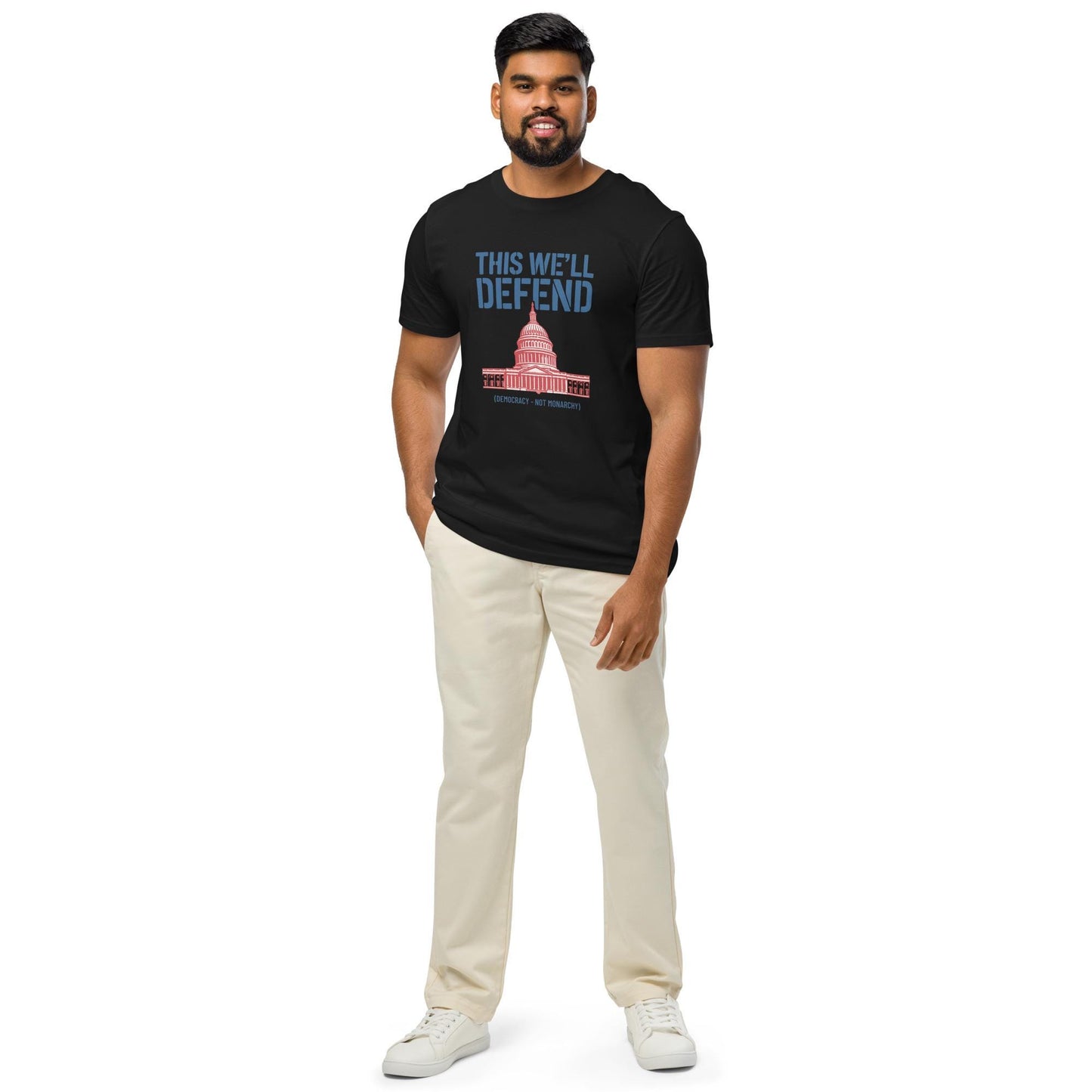 Defend Democracy - Anti-Monarchy Unisex organic mid-light t-shirt
