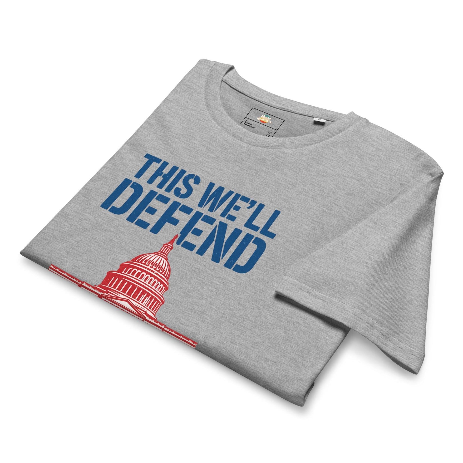 Defend Democracy - Anti-Monarchy Unisex organic mid-light t-shirt