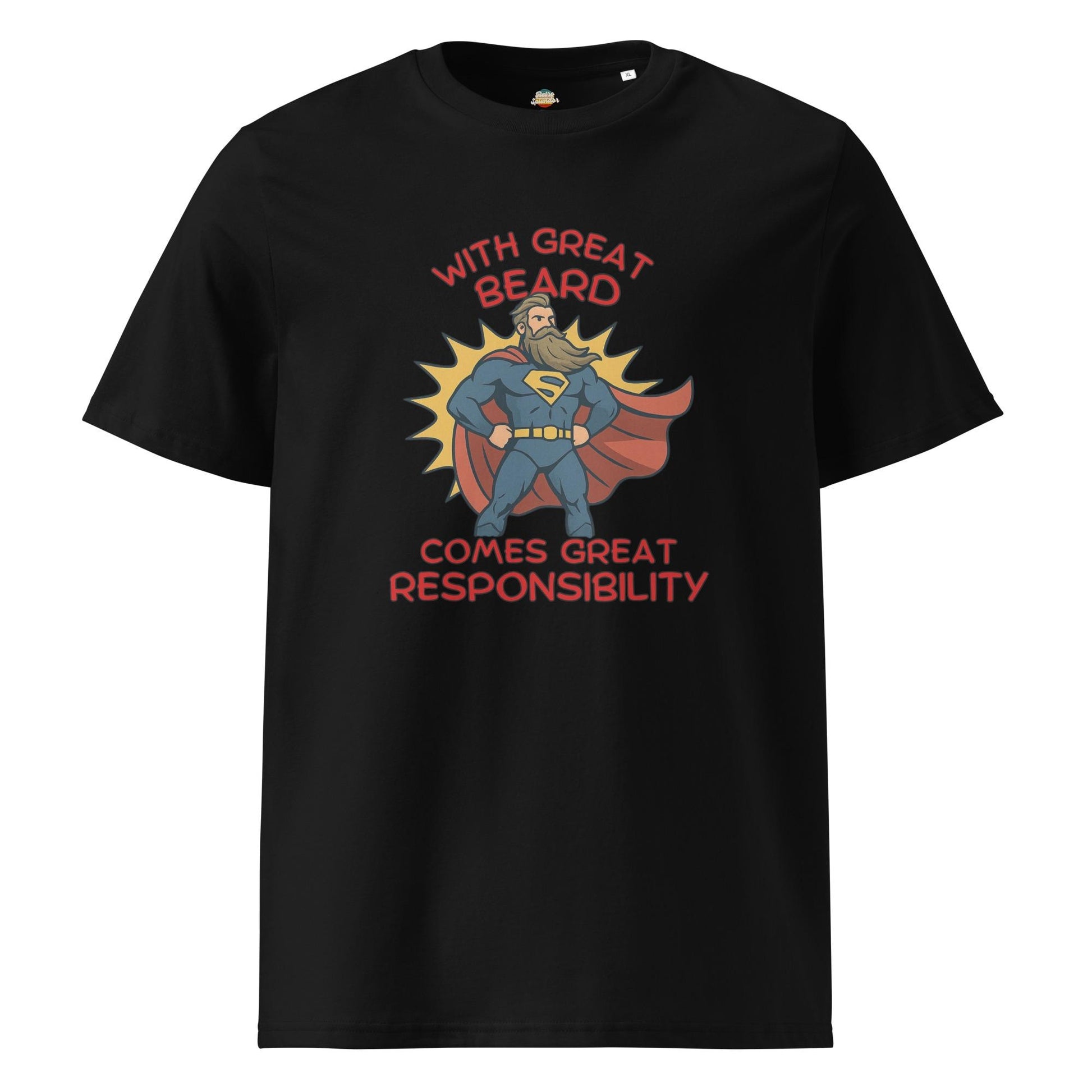 With Great Beard Comes Great Responsibility - Men&#39;s organic ribbed neck t-shirt