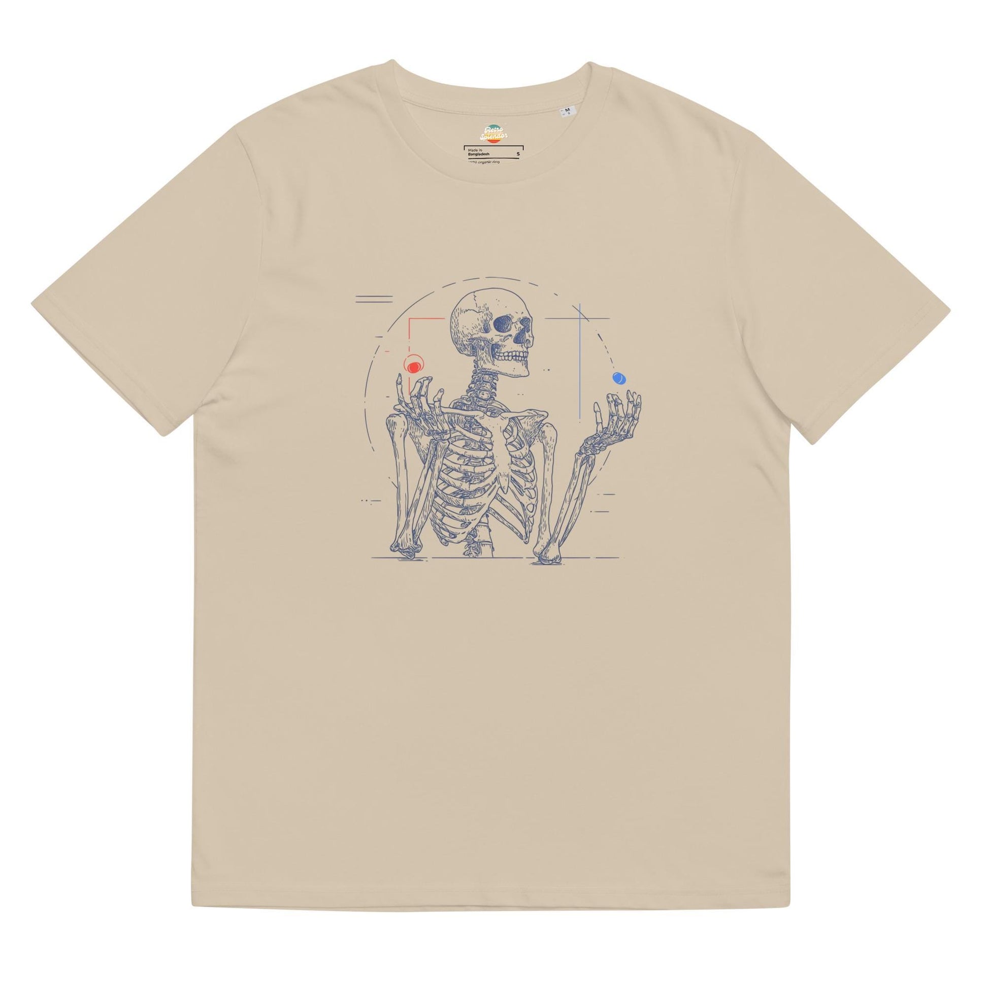 Red Pill Blue Pill Skeleton - Unisex organic ribbed neck t-shirt