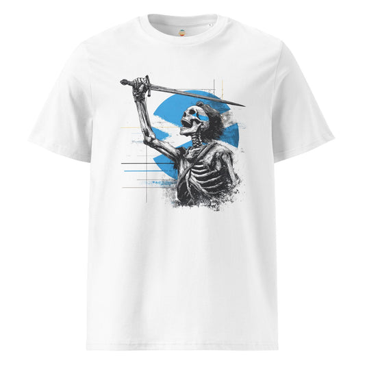 Braveheart Skeleton: William Wallace v2 - Unisex organic ribbed neck t-shirt