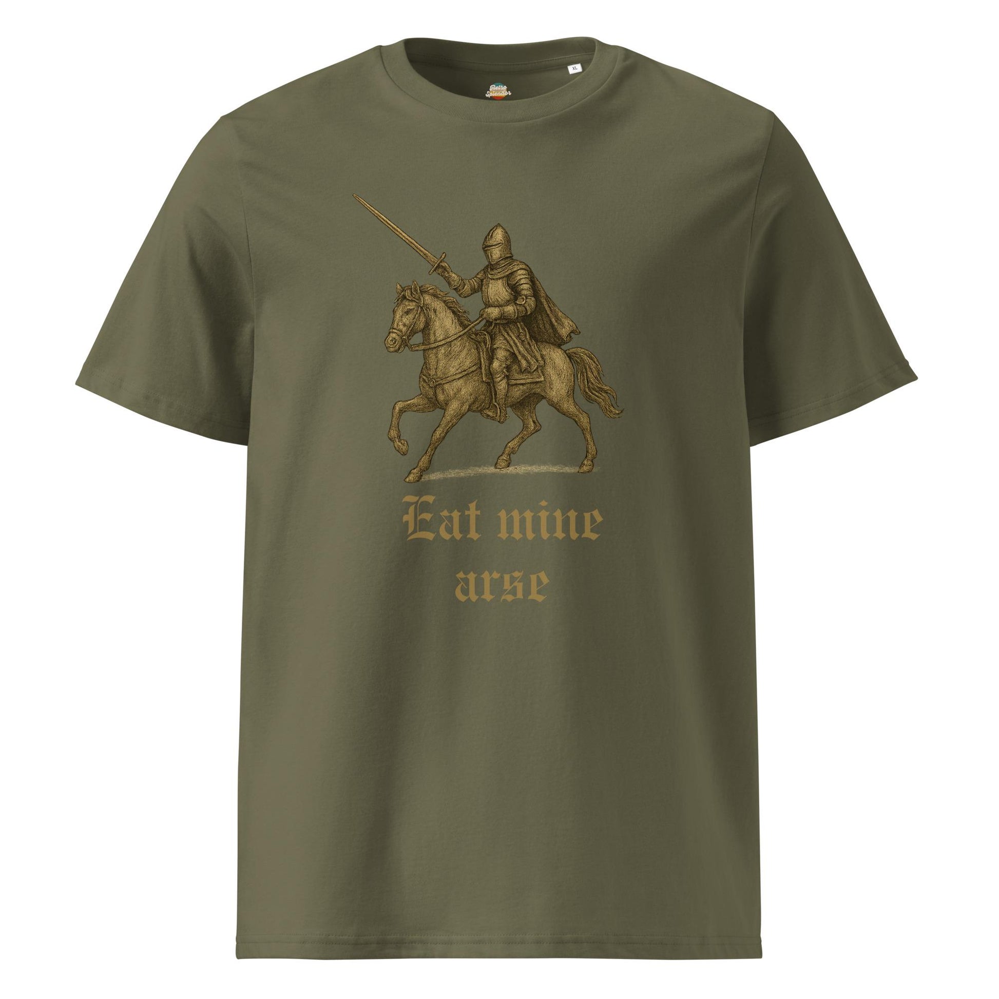 Eat Mine Arse - Unisex organic ribbed neck t-shirt